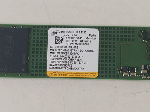 Micron 2450 mtfdkba256tfk 256 - micron,